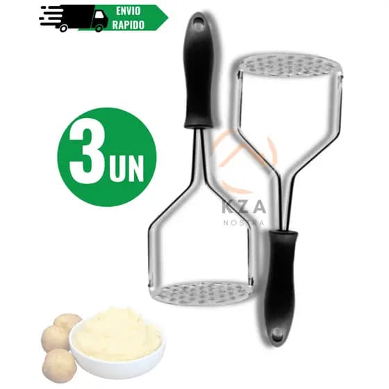 Amassador de Batata purê papinha legumes Aço Inox Cabo Reforçado