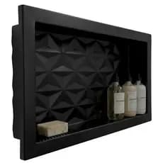 Nicho Para Banheiro 30x60 Porta Shampoo e Sabonete Embutir Fundo 3d