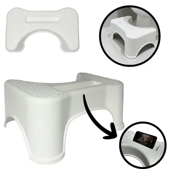 Banquinho Banheiro Antiderrapante Vaso Sanitário Ergonômico