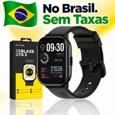 Smartwatch Zeblaze GTS 3 Tela 2.03 Bluetooth Chamada IP68 SpO2 Frequência Cardíaca Bateria 15 Dias