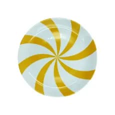 Prato Sobremesa de Porcelana Lollipop Mostarda - Casa Toco