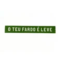 Placa Decorativa Esmaltada - O Teu fardo é leve - Casa Toco