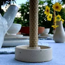Castiçal de Concreto Granilite Lupita - Casa Toco