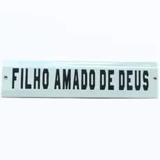 Placa Decorativa Esmaltada - Filho amado de Deus - Casa Toco