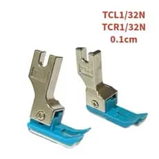 Calcador Teflon Pesponto Compensado TCL1/32N TCR1/32N Reta Industrial Máquina Costura