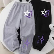 Calça Moletom Unissex Jogger Forrada B Star Streetwear Estilo Urbano Algodão Tendencia Inverno
