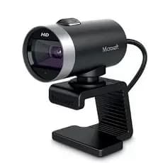 Webcam Microsoft 5mp Interpolado - Lifecam Cinema H5d-00013 Cor Preto