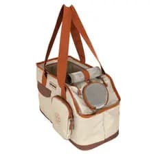Bolsa Transporte Pet Cachorro Gato Dobrável Respirável Com Bolso