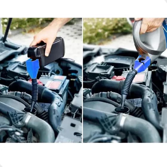 Funil Para Combustível Óleo com Adaptador para Galão Bico Flexível Plástico
