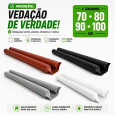 Veda Porta Rolinho Couro Sintético Impermeável | 4 Cores 70 80 90 100cm I Vento, poeira e insetos