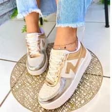 Tênis Feminino Branco Casual Premium Leve Confortavel