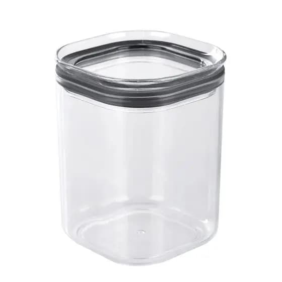Pote Hermetico PS 180 ml Sanremo 6,5 x 6,5 x 8,5 cm – Pote Hermetico Pequeno 180 mL PS Transparente, Modular, Vedação co