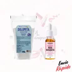 Kit Dolomita Em Pó + Óleo De Rosa Mosqueta Rubignosa 20ml -antimanchas
