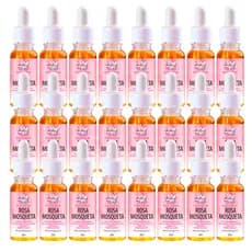Box 24 unidades Óleo de Rosa Mosqueta 20ml DL Maquiagem