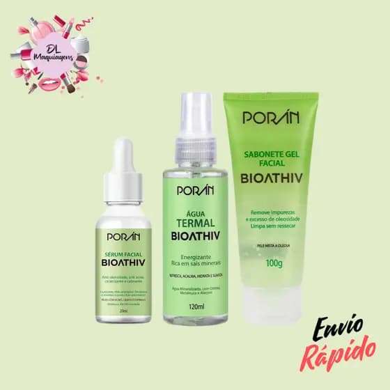 Kit Antioleosidade Facial- Sérum, Sabonete, água termal - kit skincare