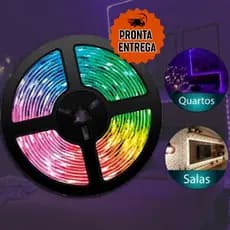 Fita Led Rgb 3528 Decoração 5V  Iluminação Diy Luz Led. OBS NAO VEM COM CONTROLE
