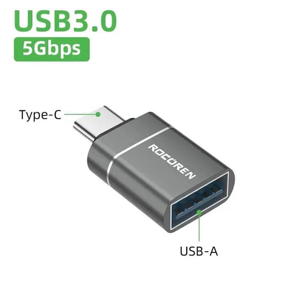 Adaptador Conector Tipo C para USB 3.0 OTG Conversor Macho USB-C Adaptador de Sincronização-de Dados