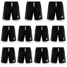 Bermudas Shorts Calção Futebol Básico Dry Fit Academia Treino Números - Escolha seu Número
