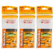 Kit 3 Isca Maruri Sabiki Mr-s02 - Tamanho 8