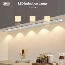 Ultra fino diodo emissor de luz 20/30/40/60cm armário lâmpada pir sensor de movimento sem fio usb recarregável luz