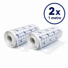 Kit 2 Rolo Curativo Adesivo Filme  10cm x 1 mt Impermeável Flexivel Recortável Respiravel