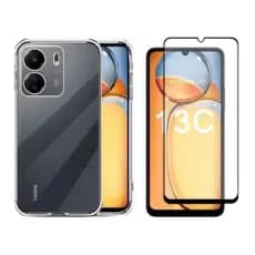 Kit Película de Vidro temperado 3D para Xiomi Redmi 13C, Kit película 3D para Xiomi Redmi POCO 13C.