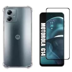 Kit Película 3D Para Motorola Moto G14, Kit Película 3D Vidro temperado para Moto G14