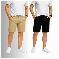 Kit 2 Bermudas Sarja Alta Qualidade Linha Premium Jeans