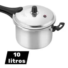 PANELA DE PRESSÃO FECHAMENTO EXTERNO 10 LITROS POLIDA + ENVIO RÁPIDO E SEGURO