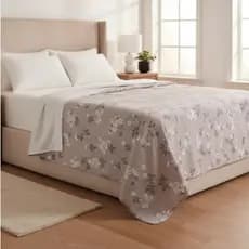Colcha Solteiro Estampada 100% Algodão Alegro Plus Teka 150 X 230cm