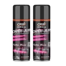 Kit 2 Higienizador Limpa Ar Condicionado Orbi Air Spray Higienização 200ml