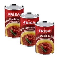 Kit 3 Carne Moida Bovina Ao Molho 420g Frisa