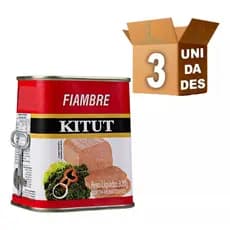Kit 3 Kitut Fiambre Bovino Enlatado 320g