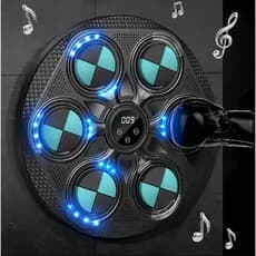 Máquina Boxe Musical Bluetooth Inteligente já vem com Luva De Meio Dedo.