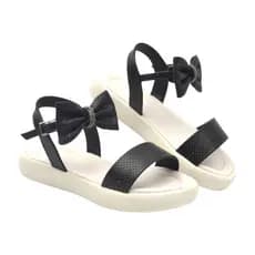 Sandália Para Menina Com Detalhe Laço Menina Infantil Strass Flatform Lançamento