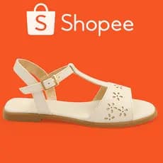 Sandália Para Meninas Bege Off White Infantil Rasteira Flat Novidade Kids Confortável