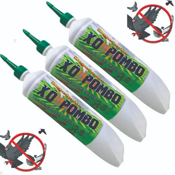 Kit 03 Espanta Pombo Espanta Passaros Espanta Morcego Espanta Pardal Xô Pombo 250 g