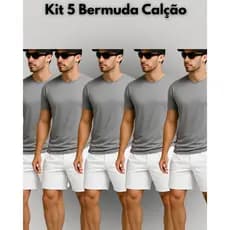 Kit 5 Bermudas Calção Masculino Cordão Básica Lisas Treino Academia Corrida Futebol Exercício Físico