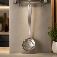 Escumadeira Para Frituras Arroz Aço Inox Multiuso Universal 31 cm