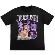Camiseta  Unissex Algodão Camisa Blusa Cantor Artista Pop Justin Bieber