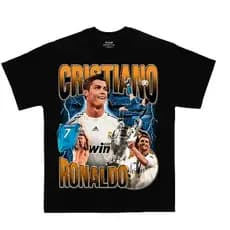 Camiseta Camisa Blusa Unissex Algodão C Ronaldo Jogador Time