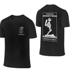Camiseta Camisa Blusa Unissex Algodão orando esqueleto ForWard