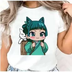 Camiseta Maomao The Apothecary Diaries – Moda Anime com Toque Misterioso!