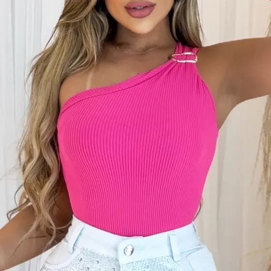 blusa feminina com fivela, mula manca, no canelado anarruga, varias cores disponíveis, tamanho único