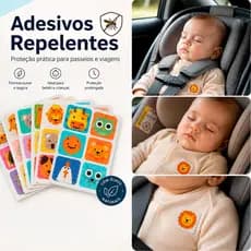Kit 36 Adesivo Repelente Citronela Natural Infantil Adultos Contra Mosquitos