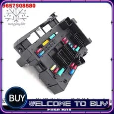 Módulo De Caixa De Fusíveis BSM B5 9657608580 6500Y1 Para Peugeot 206 307 406 Citroen C2 C3 C5 Berlingo Xsara