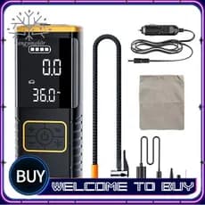 Compressor De Ar Portátil Para Carro , Motocicleta , Bola De Bicicleta , Inflador Elétrico De Pneus Com Display Digital