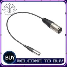 3 Pinos Macho Para XLR Mini Plug Cabo De Áudio Conector Microfone