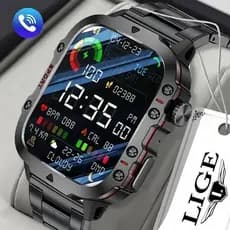 Lige novo estilo relógio esportivo relógio inteligente masculino à prova dwaterproof água Bluetooth chamada  monitora