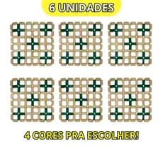 Kit Descanso De Panela 6 Peças 15x15 Suporte Para Panela Quente